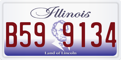 IL license plate B599134