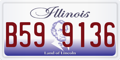 IL license plate B599136