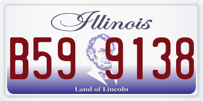 IL license plate B599138