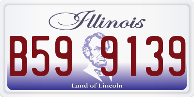 IL license plate B599139