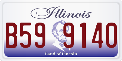 IL license plate B599140