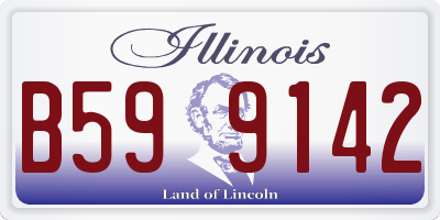 IL license plate B599142