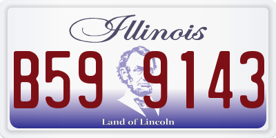 IL license plate B599143