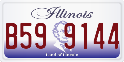 IL license plate B599144