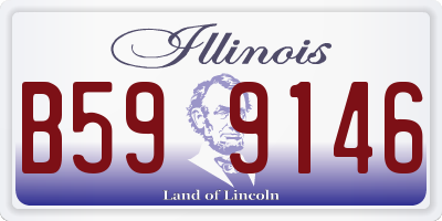 IL license plate B599146
