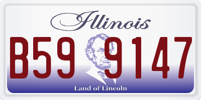 IL license plate B599147