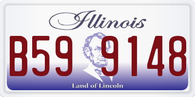 IL license plate B599148
