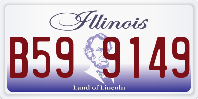 IL license plate B599149
