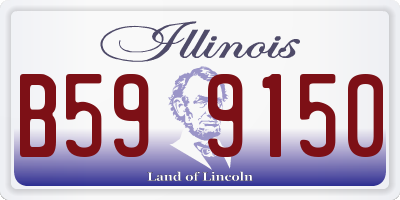 IL license plate B599150