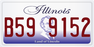 IL license plate B599152