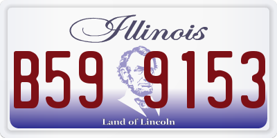 IL license plate B599153