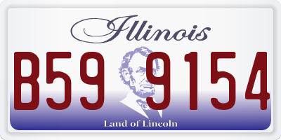IL license plate B599154