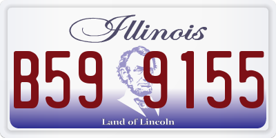 IL license plate B599155