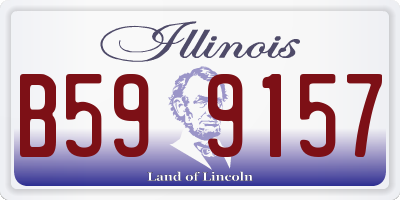 IL license plate B599157