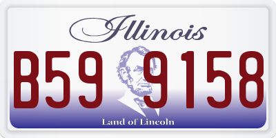IL license plate B599158