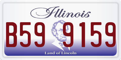 IL license plate B599159