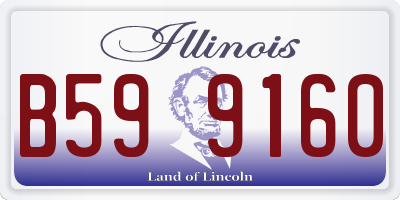 IL license plate B599160