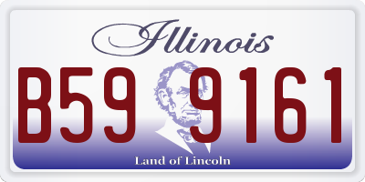 IL license plate B599161
