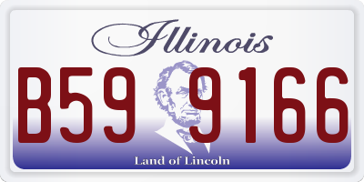 IL license plate B599166