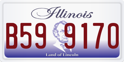IL license plate B599170