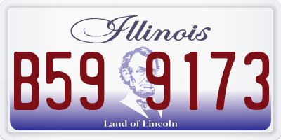 IL license plate B599173
