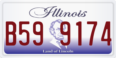 IL license plate B599174