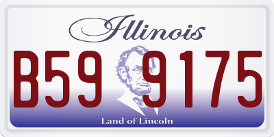 IL license plate B599175