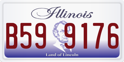 IL license plate B599176