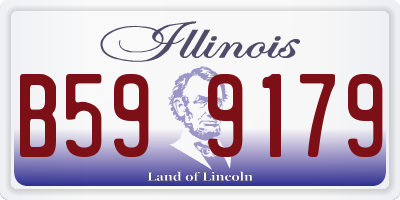 IL license plate B599179