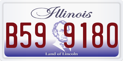 IL license plate B599180