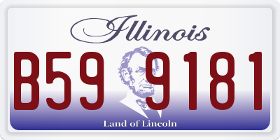 IL license plate B599181