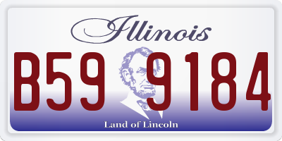 IL license plate B599184