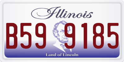 IL license plate B599185