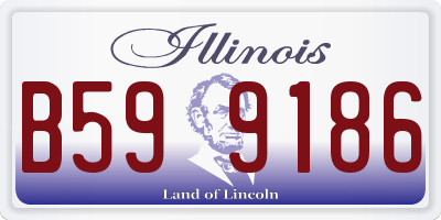 IL license plate B599186