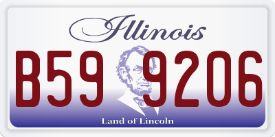IL license plate B599206