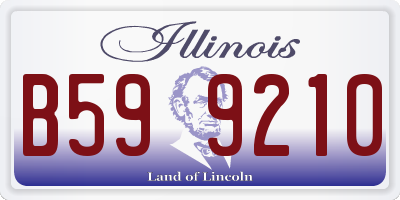 IL license plate B599210