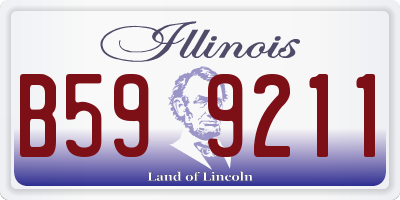 IL license plate B599211