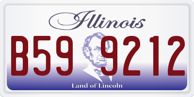 IL license plate B599212