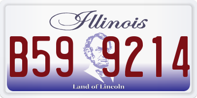 IL license plate B599214