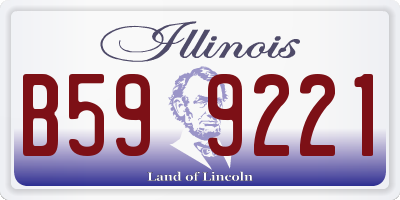 IL license plate B599221