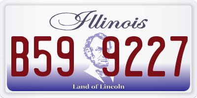 IL license plate B599227