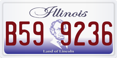 IL license plate B599236