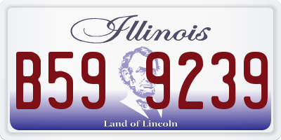 IL license plate B599239