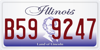 IL license plate B599247