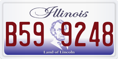 IL license plate B599248