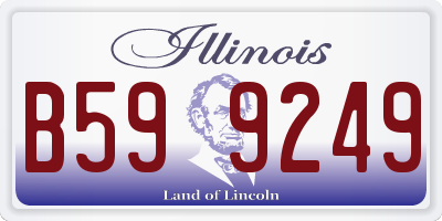 IL license plate B599249