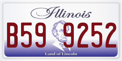 IL license plate B599252