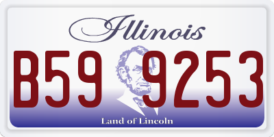 IL license plate B599253
