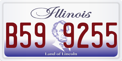 IL license plate B599255