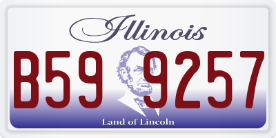 IL license plate B599257